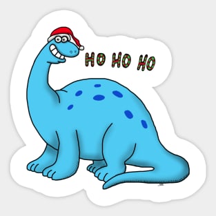 DInosaur Christmas Sticker